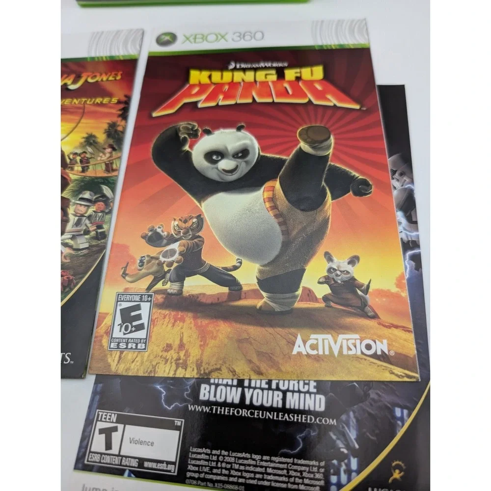 LEGO Indiana Jones and Kung Fu Panda Dual Pack (Microsoft Xbox 360) Complete